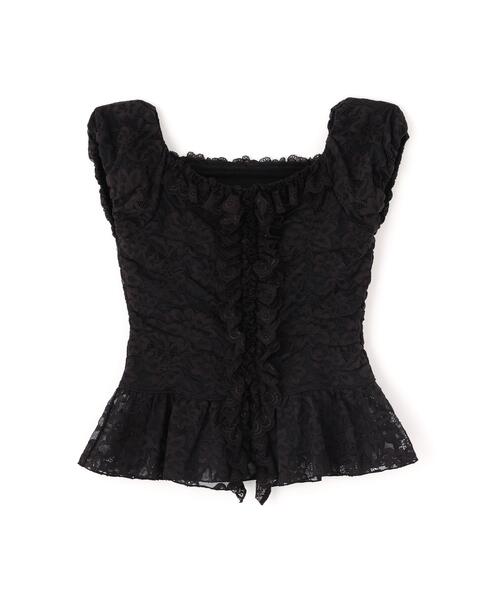 PROPORTION BODY DRESSING(プロポーションボディドレッシング)の「<a>レースフリルカットソー / 1216169501(Tシャツ/カットソー・レディース・ブラック/ホワイト/イエロー・FREE)」の9枚目の写真