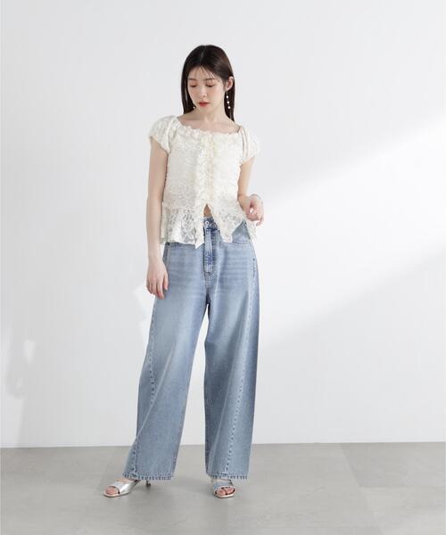 PROPORTION BODY DRESSING(プロポーションボディドレッシング)の「<a>レースフリルカットソー / 1216169501(Tシャツ/カットソー・レディース・ブラック/ホワイト/イエロー・FREE)」の15枚目の写真