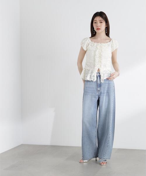 PROPORTION BODY DRESSING(プロポーションボディドレッシング)の「<a>レースフリルカットソー / 1216169501(Tシャツ/カットソー・レディース・ブラック/ホワイト/イエロー・FREE)」の16枚目の写真
