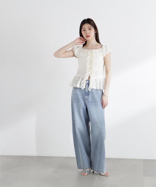 PROPORTION BODY DRESSING(プロポーションボディドレッシング)の「<a>レースフリルカットソー / 1216169501(Tシャツ/カットソー・レディース・ブラック/ホワイト/イエロー・FREE)」の17枚目の写真
