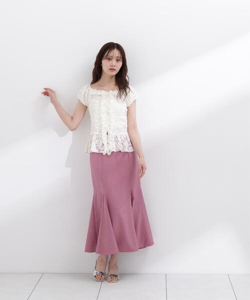 PROPORTION BODY DRESSING(プロポーションボディドレッシング)の「<a>レースフリルカットソー / 1216169501(Tシャツ/カットソー・レディース・ブラック/ホワイト/イエロー・FREE)」の19枚目の写真