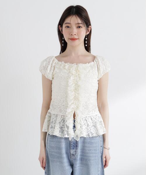 PROPORTION BODY DRESSING(プロポーションボディドレッシング)の「<a>レースフリルカットソー / 1216169501(Tシャツ/カットソー・レディース・ブラック/ホワイト/イエロー・FREE)」の21枚目の写真