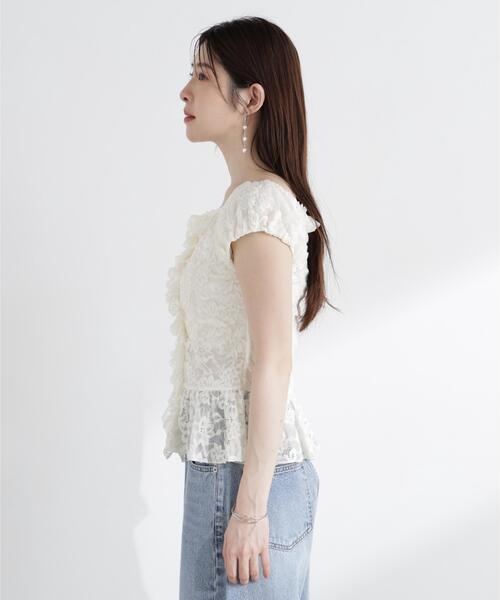 PROPORTION BODY DRESSING(プロポーションボディドレッシング)の「<a>レースフリルカットソー / 1216169501(Tシャツ/カットソー・レディース・ブラック/ホワイト/イエロー・FREE)」の22枚目の写真