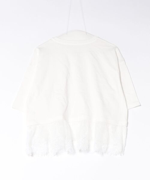 Yeoun(ヨウン)の「裾レースTシャツ(Tシャツ/カットソー・レディース・ブラック/オフホワイト・FREE)」の21枚目の写真