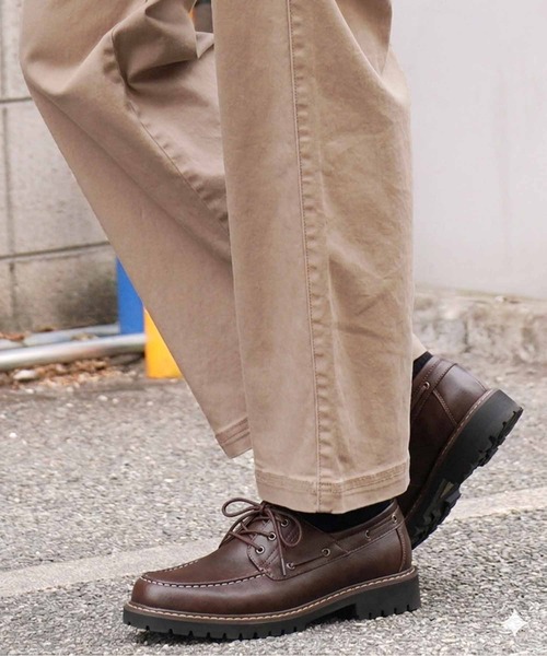 JIGGYS SHOP｜ジギーズショップのモカシン/デッキシューズ（ブラウン
