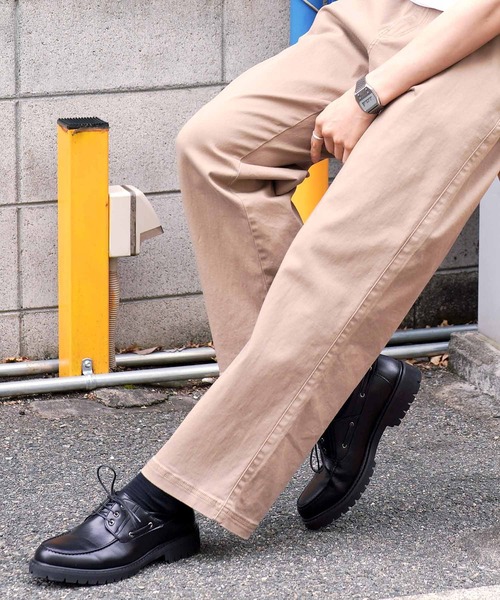 jiggys shop(ジギーズショップ)の「合皮レザー デッキシューズ(モカシン/デッキシューズ・メンズ・ブラック/ブラウン・25.0cm/25.5cm/26.0cm/26.5cm/27.0cm)」の8枚目の写真