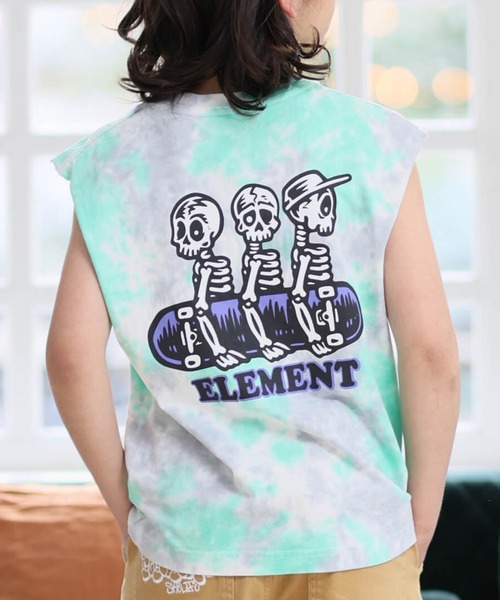 ELEMENT(エレメント)の「ELEMENT/エレメント タンクトップ キッズ BG025355(タンクトップ・キッズ・チャコール/グリーン・130cm/160cm/150cm/140cm)」の2枚目の写真