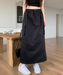 ウエストゴムカーゴスカート