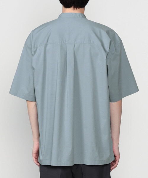 GYMPHLEX(ジムフレックス)の「Gymphlex | ストレッチタイプライター バンドカラー半袖シャツ MEN(シャツ/ブラウス・メンズ・ブルー系その他/アイボリー・S/L/M)」の12枚目の写真