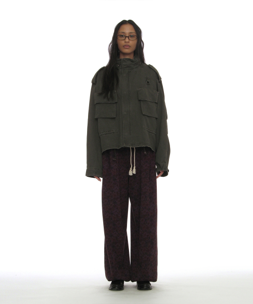 PARTIMENTO WOMEN(パルティメントウィメン)の「ウォッシュドクロップM65フィールドジャケット_カーキグリーン(その他アウター・レディース・その他・OS)」の2枚目の写真