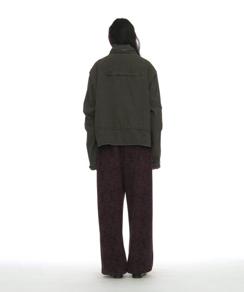 PARTIMENTO WOMEN(パルティメントウィメン)の「ウォッシュドクロップM65フィールドジャケット_カーキグリーン(その他アウター・レディース・その他・OS)」の4枚目の写真