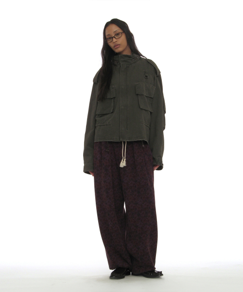 PARTIMENTO WOMEN(パルティメントウィメン)の「ウォッシュドクロップM65フィールドジャケット_カーキグリーン(その他アウター・レディース・その他・OS)」の5枚目の写真