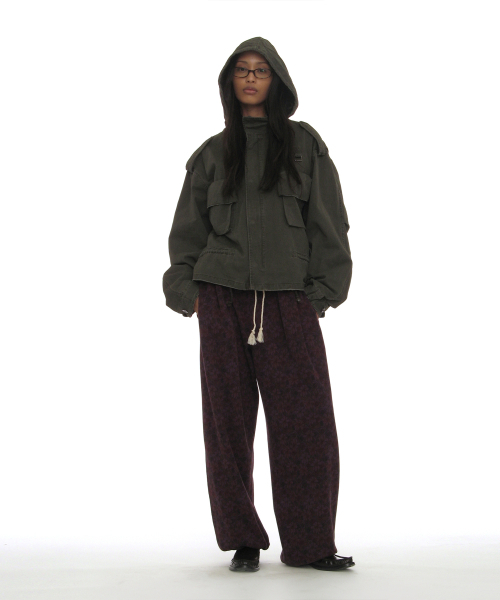 PARTIMENTO WOMEN(パルティメントウィメン)の「ウォッシュドクロップM65フィールドジャケット_カーキグリーン(その他アウター・レディース・その他・OS)」の7枚目の写真