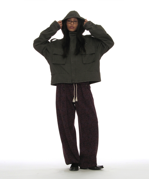 PARTIMENTO WOMEN(パルティメントウィメン)の「ウォッシュドクロップM65フィールドジャケット_カーキグリーン(その他アウター・レディース・その他・OS)」の8枚目の写真