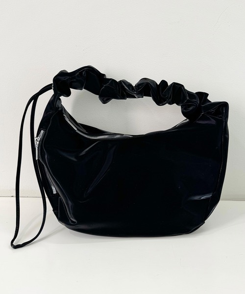 frunco（フランコ）の「ギャザーショルダーBAG（ショルダーバッグ・レディース・ブルー/ブラック/ピンク/ホワイト・FREE）」の3枚目の写真