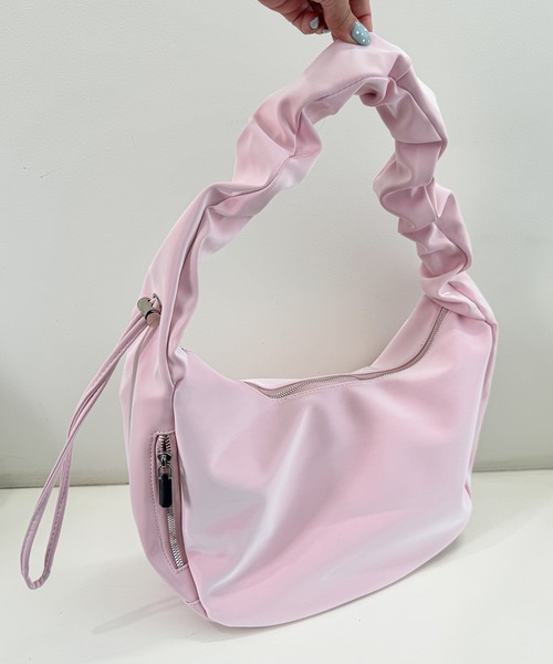 frunco（フランコ）の「ギャザーショルダーBAG（ショルダーバッグ・レディース・ブルー/ブラック/ピンク/ホワイト・FREE）」の9枚目の写真