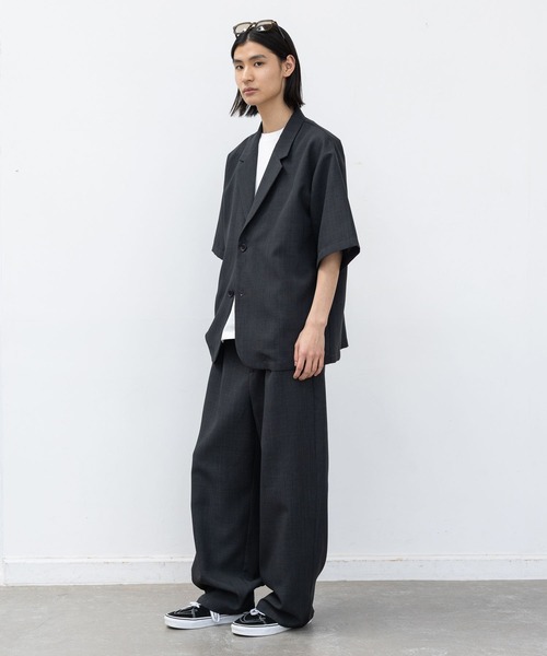 LAKOLE（ラコレ）の「メランジブッチャーシャツジャケット / 659678（シャツ/ブラウス・メンズ・ボルドー/サンドグレー/ライトグレー/ブラック・MEDIUM/LARGE）」の7枚目の写真