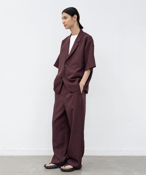 LAKOLE（ラコレ）の「メランジブッチャーシャツジャケット / 659678（シャツ/ブラウス・メンズ・ボルドー/サンドグレー/ライトグレー/ブラック・MEDIUM/LARGE）」の14枚目の写真