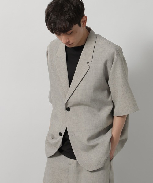 LAKOLE（ラコレ）の「メランジブッチャーシャツジャケット / 659678（シャツ/ブラウス・メンズ・ボルドー/サンドグレー/ライトグレー/ブラック・MEDIUM/LARGE）」の22枚目の写真