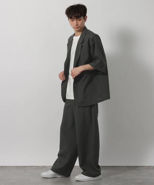 LAKOLE（ラコレ）の「メランジブッチャーシャツジャケット / 659678（シャツ/ブラウス・メンズ・ボルドー/サンドグレー/ライトグレー/ブラック・MEDIUM/LARGE）」の16枚目の写真