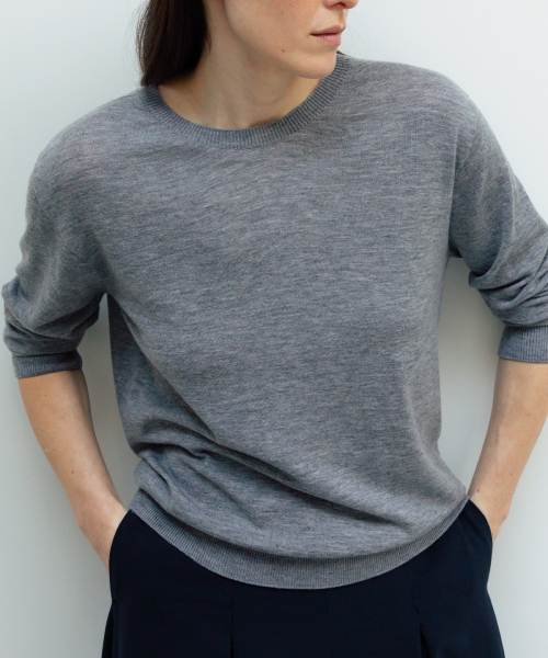 BLANKROOM HER（ブランクルームウーマン）の「レナソフトプルオーバー_MELANGE GRAY（ニット/セーター・レディース・その他・ONE）」の2枚目の写真