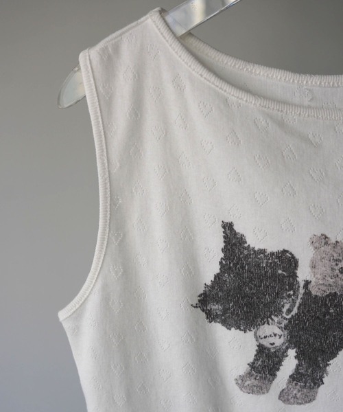SANSeLF(サンセルフ)の「【SANSeLF】ハートジャガードアニマルトップス saw26s077(Tシャツ/カットソー・レディース・ホワイト・FREE)」の21枚目の写真