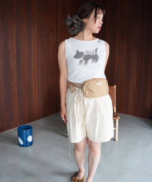 SANSeLF(サンセルフ)の「【SANSeLF】ハートジャガードアニマルトップス saw26s077(Tシャツ/カットソー・レディース・ホワイト・FREE)」の3枚目の写真