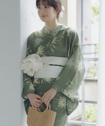 slattgir | 高身長 二部式浴衣3点セット(羽織り+スカート+へこ帯)(トールサイズ)(浴衣)