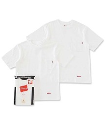 Hanes × HOLLYWOOD RANCH MARKET /EXCLUSIVEヘビーウェイトポケット 2パック Tシャツ