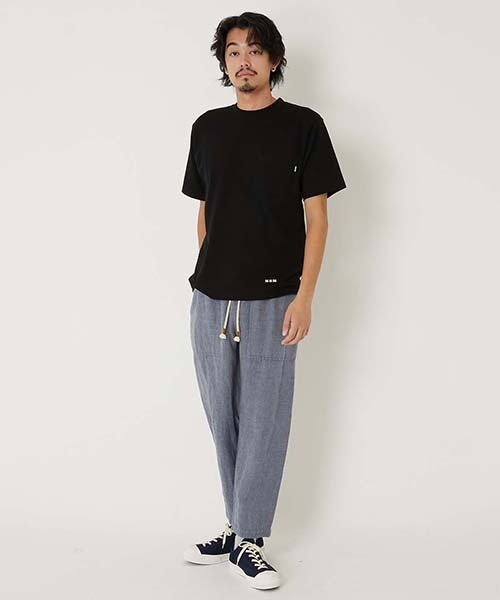 HOLLYWOOD RANCH MARKET(ハリウッドランチマーケット)の「Hanes × HOLLYWOOD RANCH MARKET /EXCLUSIVEヘビーウェイトポケット 2パック Tシャツ(Tシャツ/カットソー・メンズ・ブラック/ホワイト・M/L/S)」の9枚目の写真