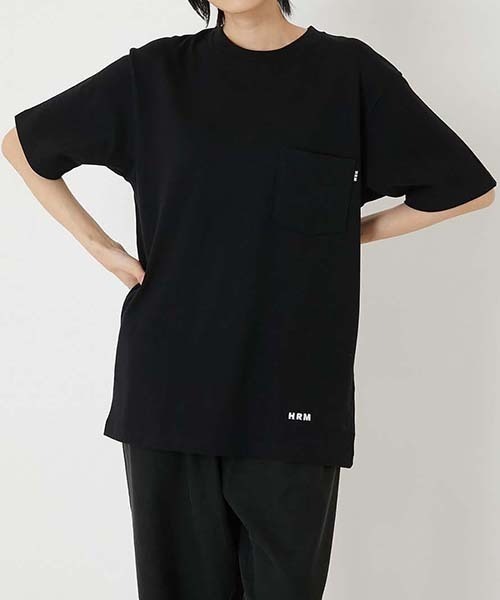 HOLLYWOOD RANCH MARKET(ハリウッドランチマーケット)の「Hanes × HOLLYWOOD RANCH MARKET /EXCLUSIVEヘビーウェイトポケット 2パック Tシャツ(Tシャツ/カットソー・メンズ・ブラック/ホワイト・M/L/S)」の10枚目の写真