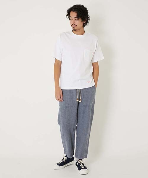 HOLLYWOOD RANCH MARKET(ハリウッドランチマーケット)の「Hanes × HOLLYWOOD RANCH MARKET /EXCLUSIVEヘビーウェイトポケット 2パック Tシャツ(Tシャツ/カットソー・メンズ・ブラック/ホワイト・M/L/S)」の15枚目の写真