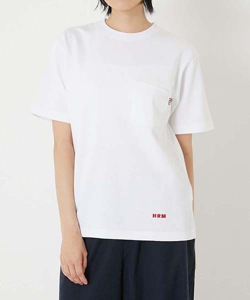 HOLLYWOOD RANCH MARKET(ハリウッドランチマーケット)の「Hanes × HOLLYWOOD RANCH MARKET /EXCLUSIVEヘビーウェイトポケット 2パック Tシャツ(Tシャツ/カットソー・メンズ・ブラック/ホワイト・M/L/S)」の16枚目の写真