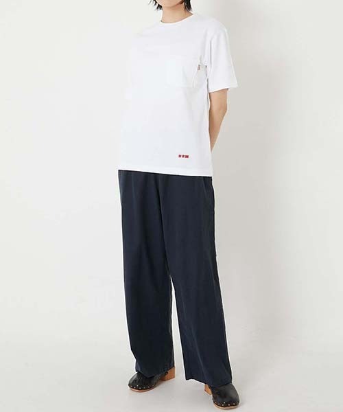 HOLLYWOOD RANCH MARKET(ハリウッドランチマーケット)の「Hanes × HOLLYWOOD RANCH MARKET /EXCLUSIVEヘビーウェイトポケット 2パック Tシャツ(Tシャツ/カットソー・メンズ・ブラック/ホワイト・M/L/S)」の3枚目の写真