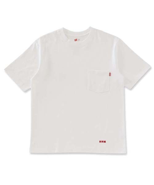HOLLYWOOD RANCH MARKET(ハリウッドランチマーケット)の「Hanes × HOLLYWOOD RANCH MARKET /EXCLUSIVEヘビーウェイトポケット 2パック Tシャツ(Tシャツ/カットソー・メンズ・ブラック/ホワイト・M/L/S)」の4枚目の写真