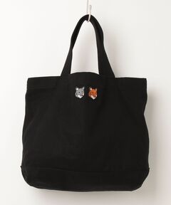 DOUBLE FOX HEAD PATCH TOTE BAG（トートバッグ）｜Maison Kitsune