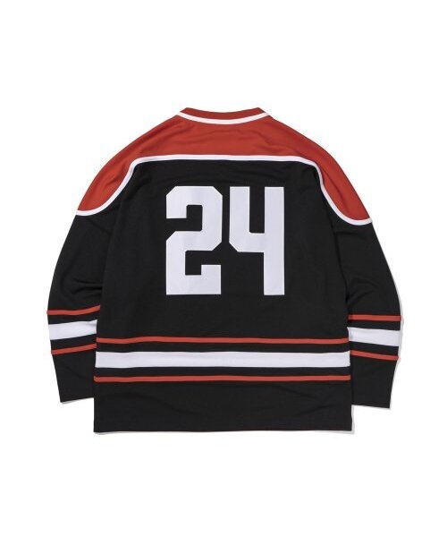 EXTRAORDINARY(エクストラオーディナリー)の「EX HOCKEY JERSEY BLACK(Tシャツ/カットソー・メンズ・その他・LARGE/MEDIUM/X-LARGE)」の2枚目の写真