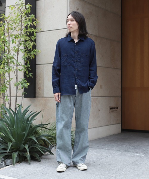 OMNIGOD（オムニゴッド）の「[OMNIGOD mens / オムニゴッド] インディゴ二重ガーゼ ワークシャツⅢ（シャツ/ブラウス・メンズ・インディゴブルー・2/3/4）」の17枚目の写真