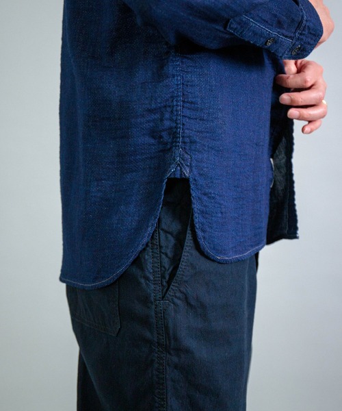 OMNIGOD（オムニゴッド）の「[OMNIGOD mens / オムニゴッド] インディゴ二重ガーゼ ワークシャツⅢ（シャツ/ブラウス・メンズ・インディゴブルー・2/3/4）」の13枚目の写真