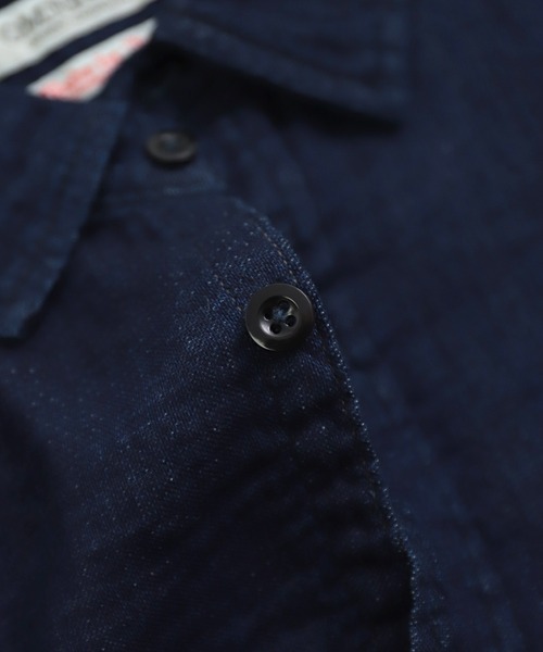 OMNIGOD（オムニゴッド）の「[OMNIGOD mens / オムニゴッド] インディゴ二重ガーゼ ワークシャツⅢ（シャツ/ブラウス・メンズ・インディゴブルー・2/3/4）」の15枚目の写真