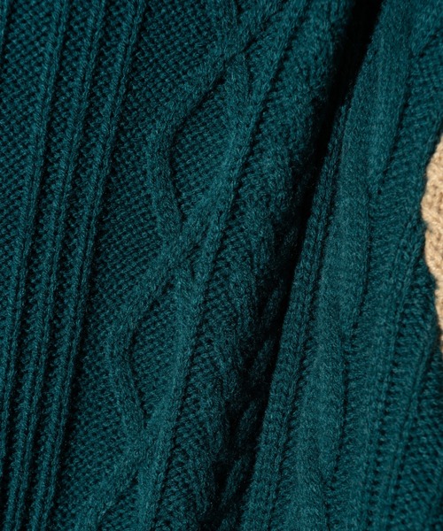glamb(グラム)の「Knit A-2 Jacket / ニットA-2ジャケット(ニット/セーター・メンズ・ブラック/マルチ・S/M/L)」の16枚目の写真