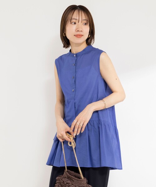 NOLLEY’S(ノーリーズ)の「ウォッシャブル綿ティアードブラウス(シャツ/ブラウス・レディース・ブラック/ブルー/ホワイト・FREE)」の15枚目の写真