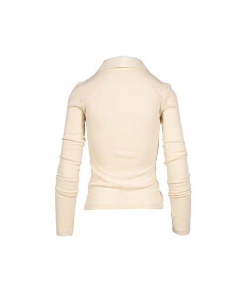 BOHEMSEO（ボヘミアンソウル）の「TENCEL COLLAR SHIRT（シャツ/ブラウス・レディース・ホワイト/ブラック・OS）」の3枚目の写真