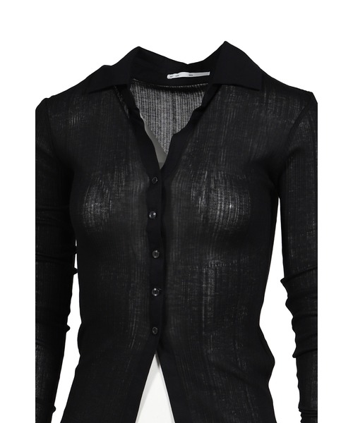 BOHEMSEO（ボヘミアンソウル）の「TENCEL COLLAR SHIRT（シャツ/ブラウス・レディース・ホワイト/ブラック・OS）」の9枚目の写真