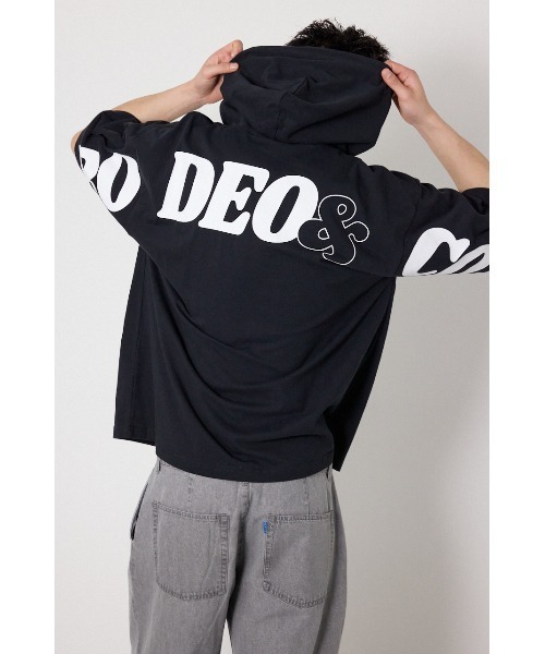 RODEO CROWNS WIDE BOWL（ロデオクラウンズワイドボウル）の「&ロゴフードTシャツ（Tシャツ/カットソー・メンズ・ホワイト/ブラック/スモークピンク・MEDIUM/LARGE）」の21枚目の写真