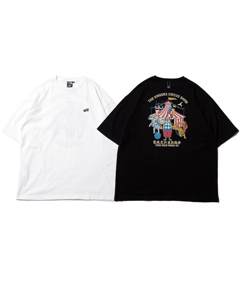 VIRGOwearworks（ヴァルゴウェアワークス）の「VGW Circus Wide Tee（Tシャツ/カットソー・メンズ・ホワイト/ブラック・3/4/2/5）」の3枚目の写真