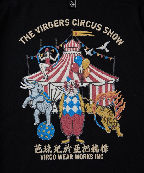 VIRGOwearworks（ヴァルゴウェアワークス）の「VGW Circus Wide Tee（Tシャツ/カットソー・メンズ・ホワイト/ブラック・3/4/2/5）」の6枚目の写真