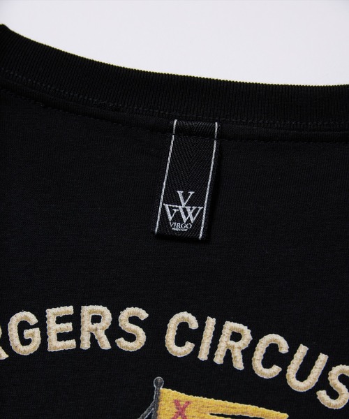 VIRGOwearworks（ヴァルゴウェアワークス）の「VGW Circus Wide Tee（Tシャツ/カットソー・メンズ・ホワイト/ブラック・3/4/2/5）」の7枚目の写真