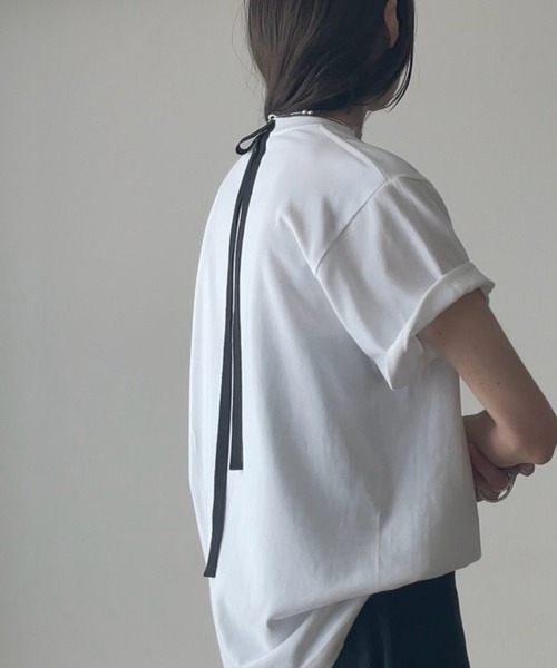 Lynn.(リン)の「" Sunday" back tie Tee(Tシャツ/カットソー・レディース・White・M/S)」の6枚目の写真