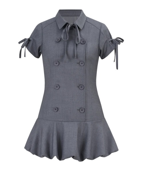 ハ*様 andwang Tailored Trench Balloon Onep Tailored Trench Balloon Onepiece（ワンピース）｜andwang